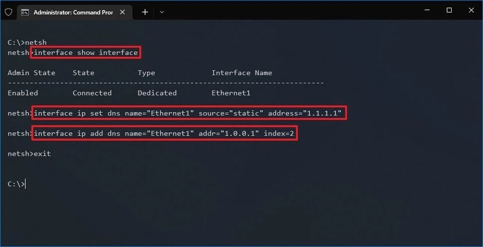 Change DNS Server Address